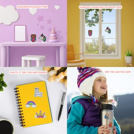 Gifts for 4 5 6 7 8 9 Year Old Girl Painting Kit Unicorn Girls Toys Age 5 6 7 8 Craft Kits for Kids 6-9 Birthday Gift for Girl Gem Stickers for Children Presents for 5-10 Year Old Girls, Other
