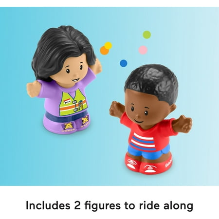 Fisher-Price Little People School Bus Musical Toddler Toy Vehicle with 2 Figures