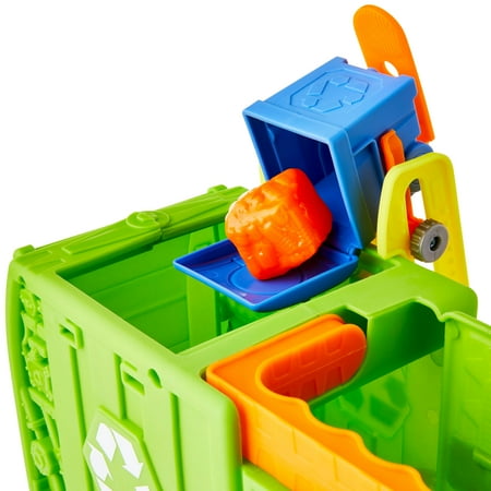 Kid Connection Recycling Truck Play Set with Lights and Sounds, 16 Pieces, Toddler Toy Ages 3+