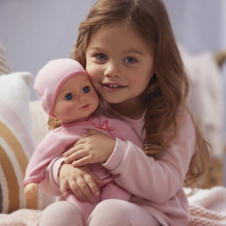 Baby Born My First Baby Doll Annabell w/ Blue Eyes, Realistic Soft-Bodied, Kids Ages 1+ Eyes Open & Close, Bottle