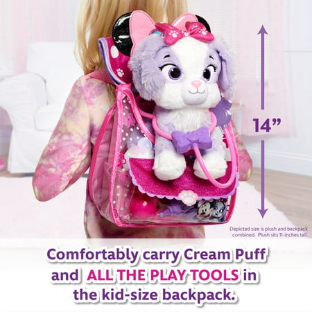 Disney Junior Minnie Mouse On-the-Go Pet Vet Backpack Set, Dress Up and Pretend Play Doctor Kit Baby and Toddler Toys