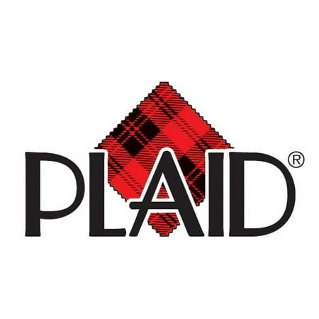 Plaid Unpainted Surface, Wood Mason Jar, 1 Piece, 10"