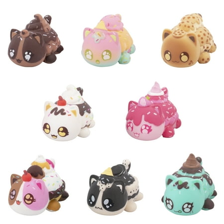 Aphmau MeeMeow Mystery Squishy Figures Series 3- Ice Cream Theme, Blind Box- 1 of 8 Possible Ice Cream MeeMeow Toys