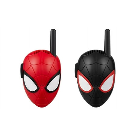 Marvel Spiderman Extended Range Walkie Talkies - Toy Phones - Push to Talk Button, Children Ages 3+