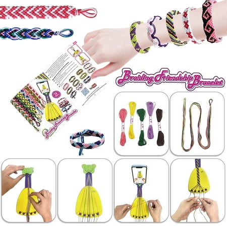 TiokMc Friendship Bracelet String Maker Kit for Girls 8-12 - Creative Jewelry Making DIY Toy - Ideal Birthday & Christmas Gift