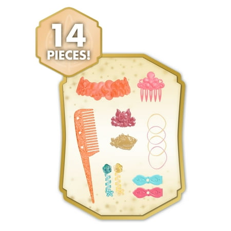 Disney Princess Moana Styling Head, 14-pieces, Pretend Play, Kids Toys for Ages 3 up