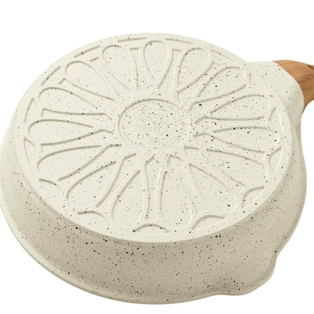 The Pioneer Woman Prairie Signature Cast Aluminum 10-Inch Fry Pan, Linen Speckle