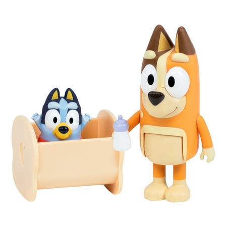 Bluey, 2-Pack Figure Set, Includes Baby Bluey, Toddler Toy