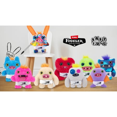 Fuggler Baby Fugg 3.5 inch (Mr Needles), Funny Ugly Monster Soft Plush Collectible Toy by ZURU