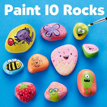 Creativity for Kids Hide and Seek Rock Painting Kit - Child Craft Kit for Boys and Girls