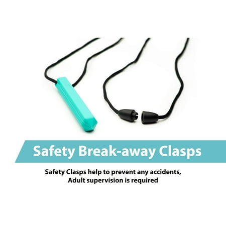 Tilcare Chew Chew Pencil Sensory Necklace 3 Set - Best for Kids or Adults that like Biting or Have Autism Perfectly Textured Silicone Chewy Toys - Chewing Pendant for Boys & Girls - Chew Necklaces
