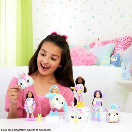 Barbie Chelsea Cutie Reveal Color Dream Series Small Doll & Accessories (Styles May Vary)