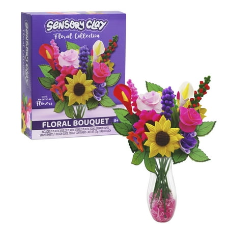 Sensory Clay Floral Collection Floral Bouquet, Art and Craft Kits, Boys and Girls Ages 3 and up