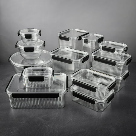 Thyme & Table 2 Pack of 5 Cup Food Storage Containers, Clear