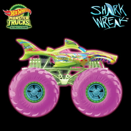 Hot Wheels Monster Trucks Die-Cast 1:64 Scale Toy Truck that Glows in the Dark (Styles May Vary)