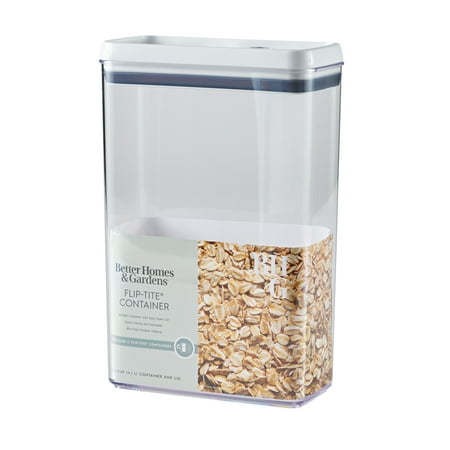 Better Homes & Gardens Canister - 17.3 Cup Flip-Tite? Rectangular Food Storage Container