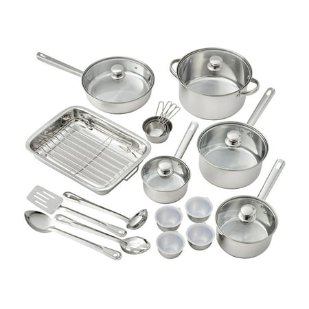 Mainstays Stainless Steel 24Pc Cookware set