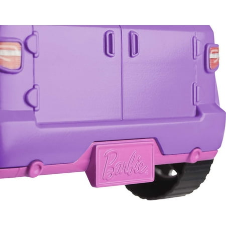 Barbie Off-Road Vehicle, Purple Toy Car with 2 Pink Seats and Rolling Wheels for Kids 3 years and up