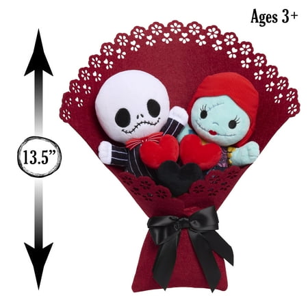 Disney Tim Burton's The Nightmare Before Christmas Valentine 13.5-inch Medium Plush Bouquet
