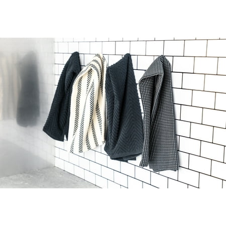 Thyme & Table Kitchen Towels, Navy and White, 4 Pack Set
