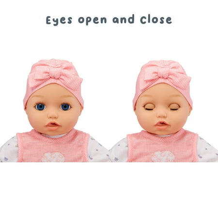 Baby Born My Real Baby Doll Annabell, Blue Eyes: Realistic Soft-Bodied Baby Doll, Kids Ages 3+, Sounds, Drinks & Wets, Tears