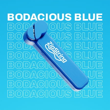 ZipString , Gift for Kids and Adults, As Seen on Shark Tank, Recommended Age 4+ years old, Bodacious Blue
