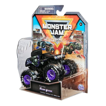 Monster Jam, Official Mohawk Warrior Monster Truck, Die-Cast Vehicle, 1:64 Scale, Kids Toys for Boys Ages 3 and up