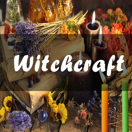 HXXF Witchcraft Supplies Kit for Witch Spells ? 85 PCS Beginner Witch Starter Kit Crystals Jars Dried Herbs and Colored Candles for Witches Pagan Altar Decor - Wiccan Supplies and Tools
