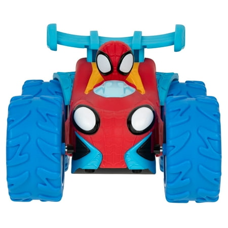 Spidey and His Amazing Friends, Rev up Web Climber Play Vehicle, Marvel, Red and Blue, Toddler Toy
