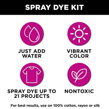 Tulip Spray Tie-Dye Kit, 7 Colors, Vibrant Confetti
