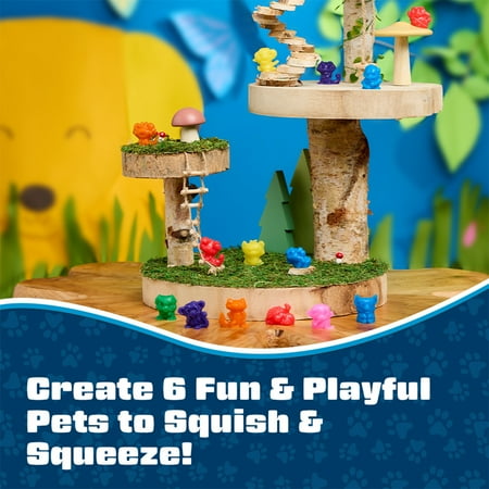 Elmer's Squishies Minis, DIY Miniature Squishy Toys, Arts and Crafts for Kids, Creates 6 Zoo Characters, 1