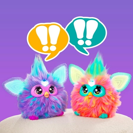 Furby Coral Plush Toy, Voice Activated, 15 Fashion Accessories, Interactive Toys, Ages 6+