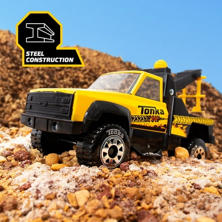 Tonka Steel Classics Tow Truck, For Girls and Boys, Ages 3 Year and Up