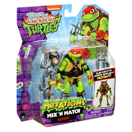 Tales of Teenage Mutant Ninja Turtles: Mutations Mix and Match 4.5" Raphael Basic Action Figure Assortment by Playmates Toys