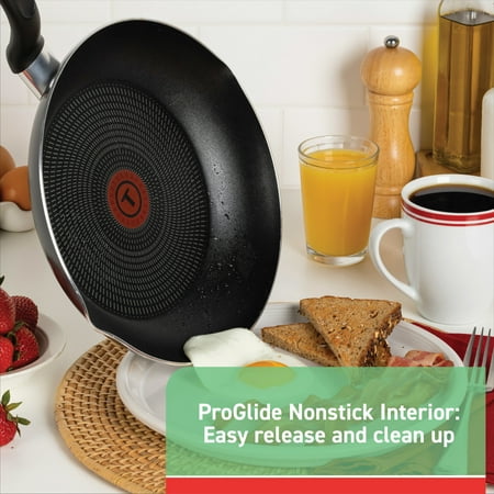 T-fal Easy Care 12-Piece Non-Stick Cookware Set, Pots and Pans, GreyGray,