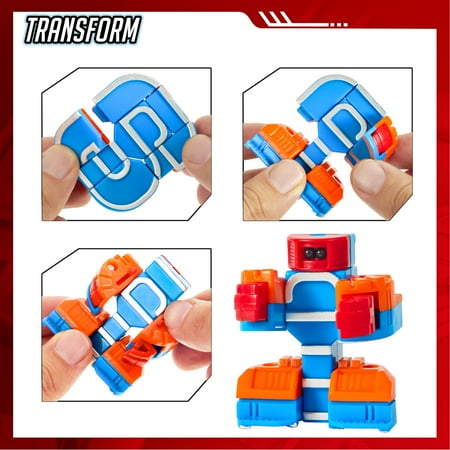 Joyfy 10 Pcs Number Bots Toy 10-in-1 Transforming Robot for Preschool Boys Educational Building STEM Toys Gift for Toddlers & Kids 3 4 5 6 Years Old, Learning Resources, Other