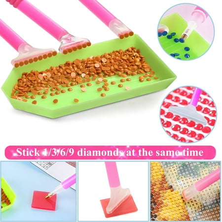 Yalumo 80pcs Diamonds Painting Tools and Accessories, 5D DIY Diamond Painting Kits, Painting Pens and Roller for Kids Adults with Storage Box