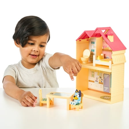 Bluey Mini Home Playset, Includes Bluey Figure With 5 Play Pieces , Toddler Toy, One Size
