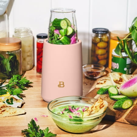 Beautiful Personal Blender Set with 12 Pieces, 240 W, Rose by Drew Barrymore