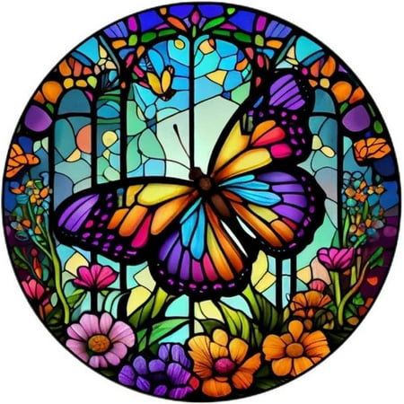 Butterfly 5D Diamond Painting Kits For Adults - Butterfly Flowers DIY Diamond Art Kits Full Drill Diamond Dots Paintings With Diamonds Gem Art And Crafts Home Decor 12x12inch