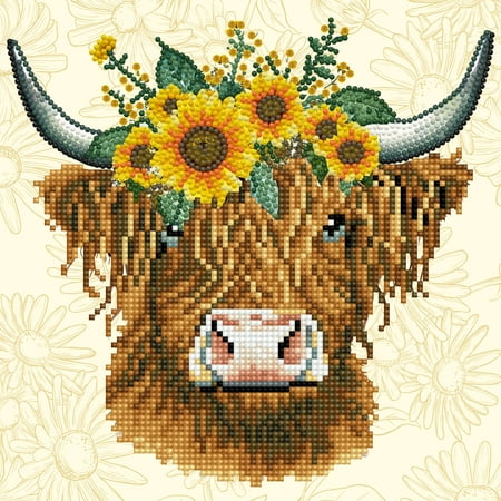 DIAMOND DOTZ? Sunflower Cow Special Edition Diamond Painting Kit