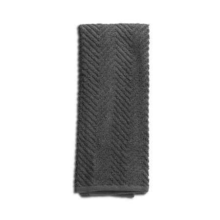 Thyme & Table Kitchen Towels, Gray and White, 4 Pack Set