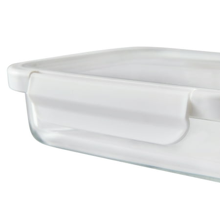 Better Homes & Gardens 2.3Cup Rectangle Glass Food Storage Container with Tritan Lid. Set of 5, 10 Pieces