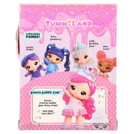 Yummiland Large Doll + Lipgloss Pet- Bianca Bubblegum, Ages 4+