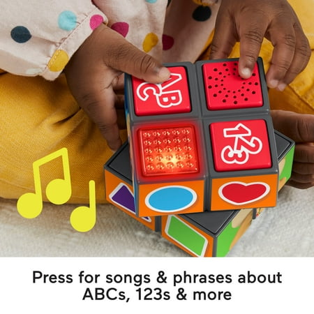 Fisher-Price Laugh & Learn Puppy?s Activity Cube Electronic Learning Toy for Baby & Toddler