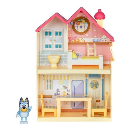 Bluey Mini Home Playset, Includes Bluey Figure With 5 Play Pieces , Toddler Toy, One Size