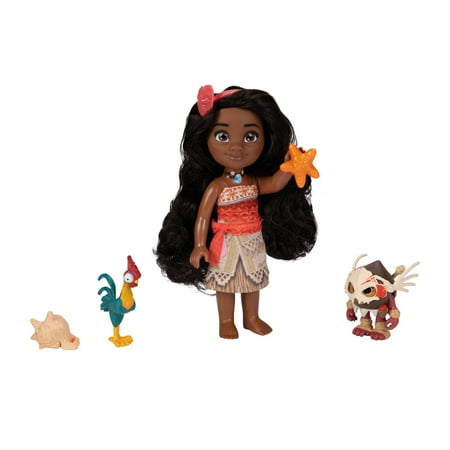 Disney's Moana 2 Adventure Petite Set 6 inch Tall Moana Doll with 2 Outfits and Accessories
