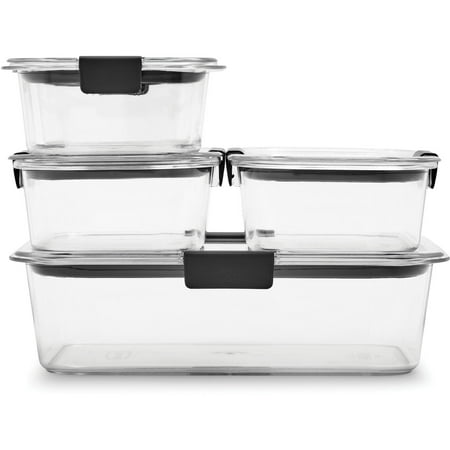 Rubbermaid Brilliance Leak-Proof Food Storage Containers, 10 Piece Set