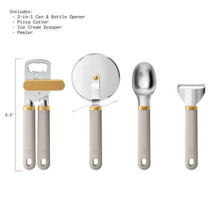 Beautiful 4-Piece Essentials Gadget Set, Porcini Taupe by Drew Barrymore