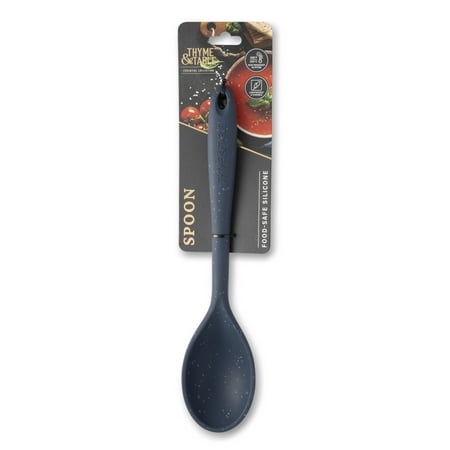 Thyme & Table Silicone Cooking Spoon, Blue Speckled